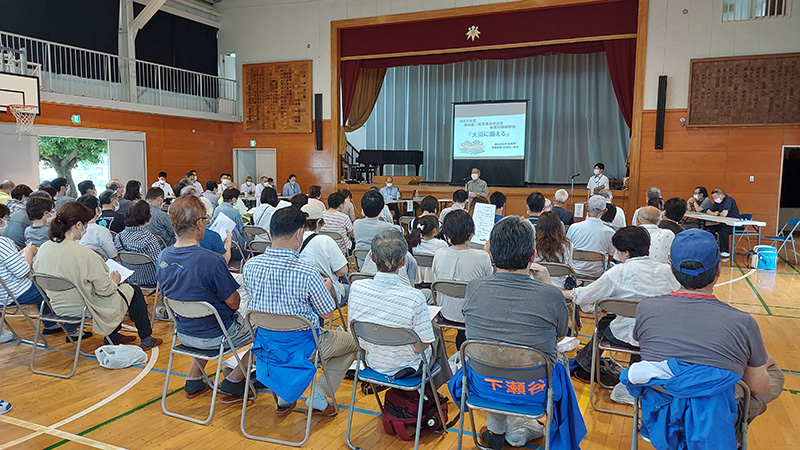 瀬谷第二地区連合自治会で開催された、水害対策訓練のイメージ画像です。
