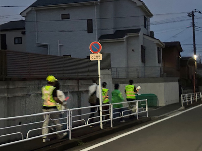 瀬谷第二地区連合自治会で実施された、社明防犯パトロールのイメージ画像です。