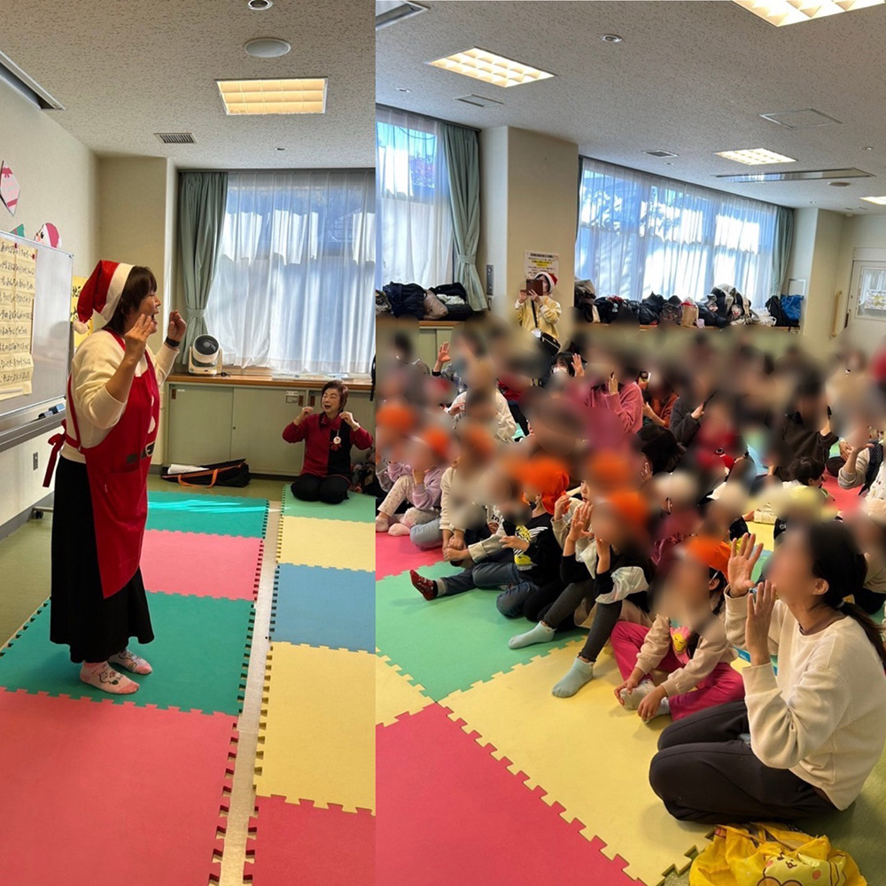 瀬谷第二地区で開催された、子育て交流会「クリスマス会」のイメージ画像です。