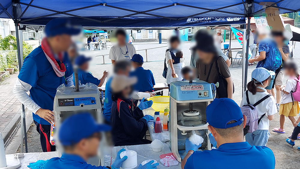 瀬谷第二地区連合自治会で開催された、令和7年度「あつまれちびっ子水遊びinサマー」のイメージです
