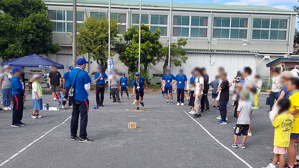 瀬谷第二地区連合自治会で開催された、第4回モルック大会のイメージです。
