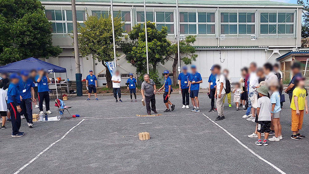 瀬谷第二地区連合自治会で開催された、第4回モルック大会のイメージです。