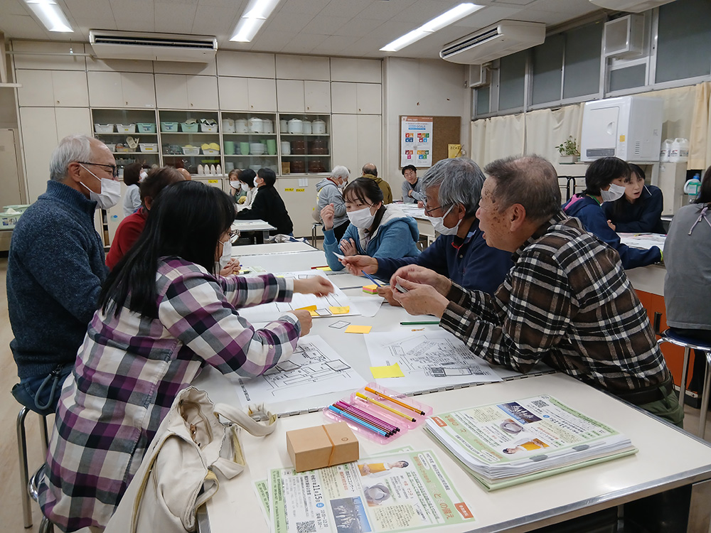 瀬谷第二地区で開催された、防災研修会 避難所運営ゲーム(HUG)のイメージ画像です。