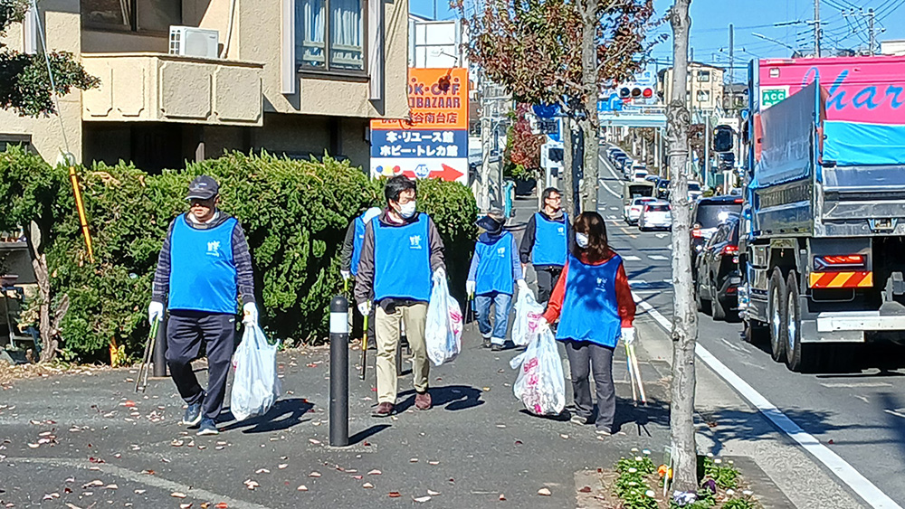 瀬谷第二地区で開催された、秋季地域清掃のイメージ画像です。