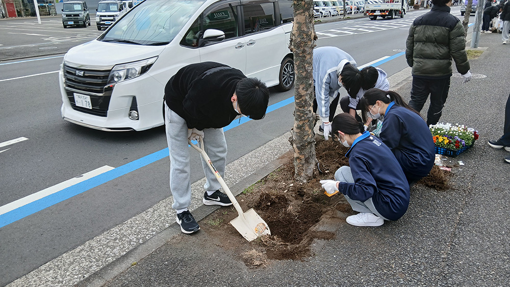 瀬谷第二地区にある、「お花いっぱいプロジェクト」の花植え活動のイメージ画像です。