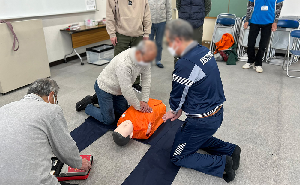 瀬谷第二地区で開催された、日本赤十字社神奈川県支部の救急研修のイメージ画像です。