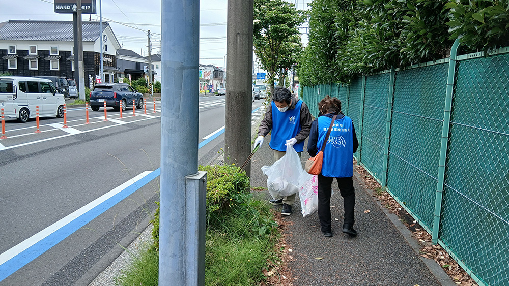 瀬谷第二地区の環境事業推進委員会により開催された「地域清掃活動」のイメージ画像です。