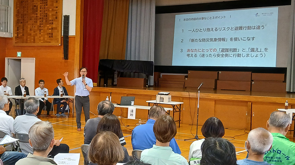 瀬谷第二地区連合自治会で開催された、水害対策訓練のイメージ画像です。