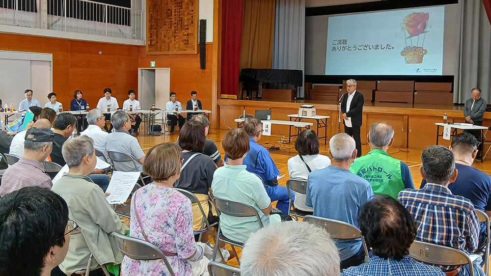 瀬谷第二地区連合自治会で開催された、水害対策訓練のイメージ画像です。