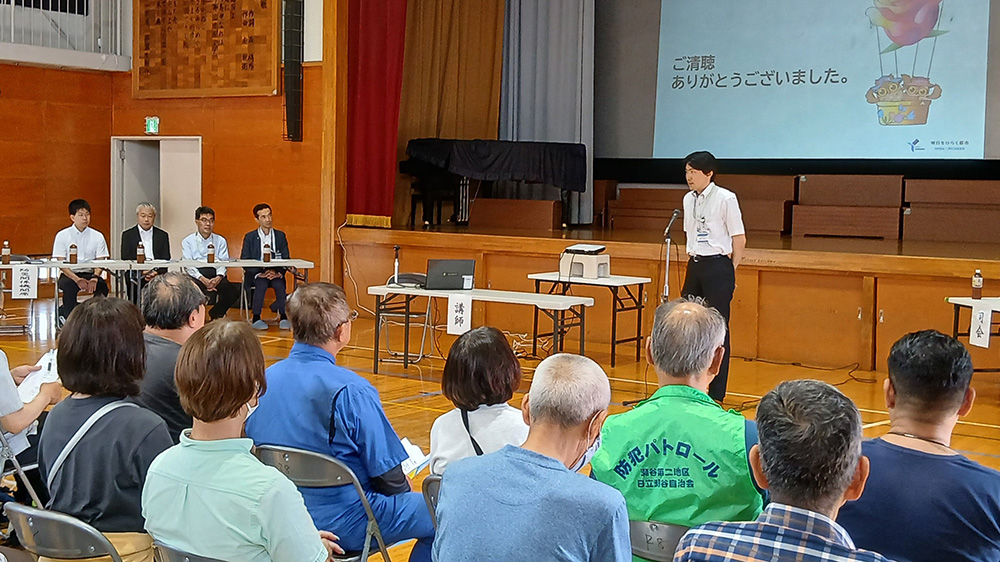 瀬谷第二地区連合自治会で開催された、水害対策訓練のイメージ画像です。