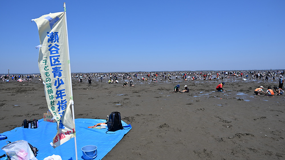 瀬谷第二地区連合自治会で開催された、潮干狩りのイメージです。