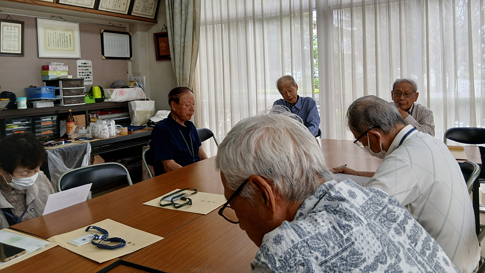 瀬谷第二地区連合自治会で開催された、体指OB会 解散総会および懇親会のイメージです。