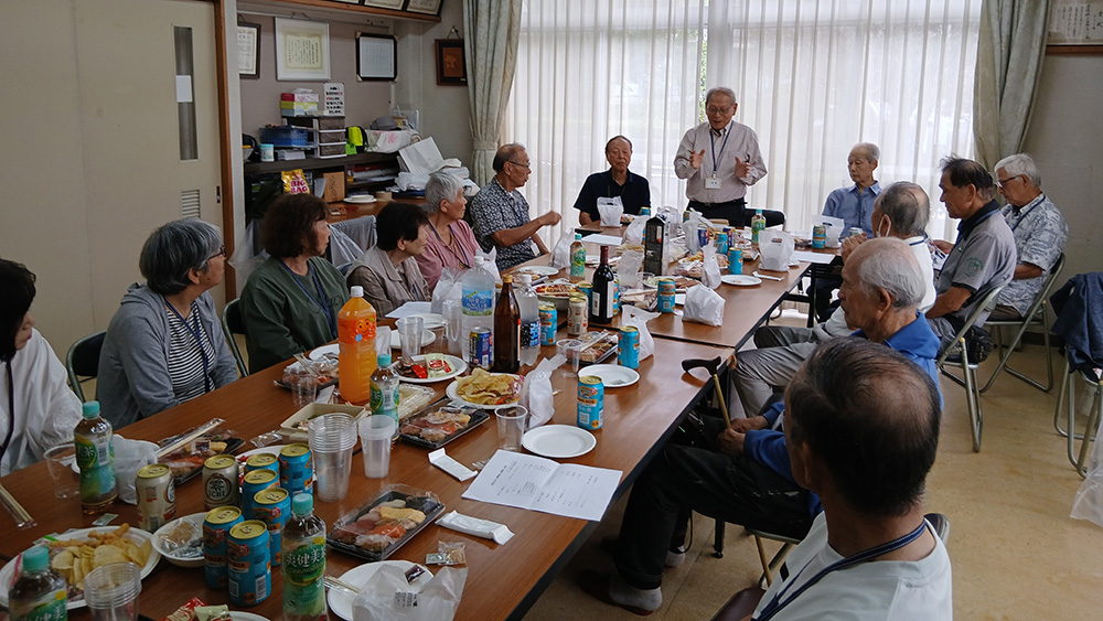 瀬谷第二地区連合自治会で開催された、体指OB会 解散総会および懇親会のイメージです。